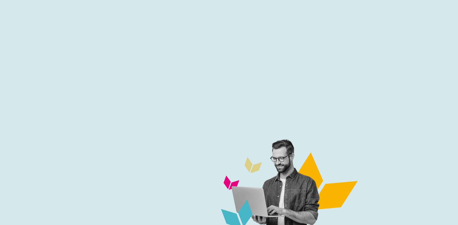 Person on laptop 